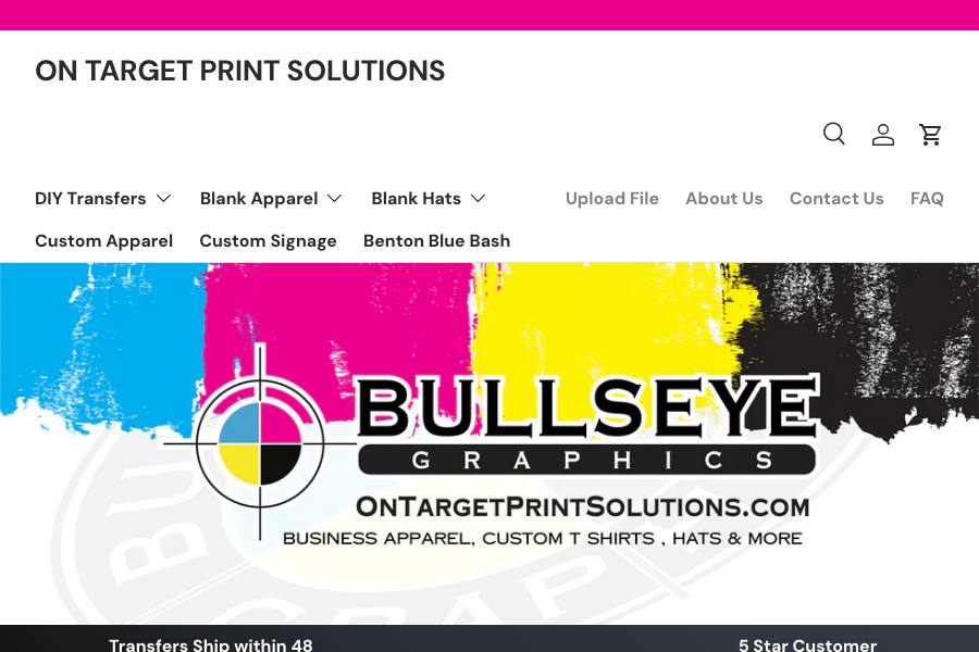On Target Print Solutions homepage