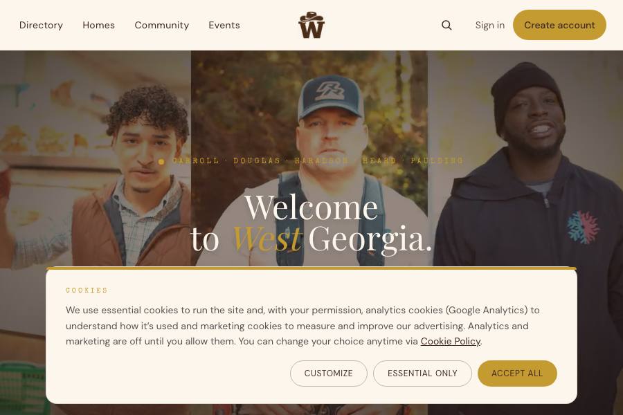 Welcome to West Georgia homepage